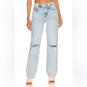 Good American 90s Ripped High Waist Relaxed Jeans | 6 |